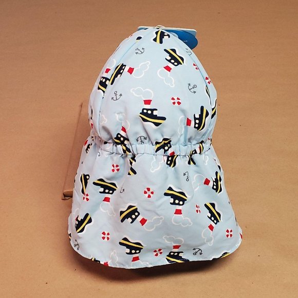 I Play Sun Protection Hat 2T-4T Blue - Picture 2 of 7